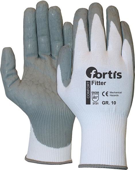 Bild von Handschuh Fitter Foam,weiß-grau, Gr.8, FORTIS