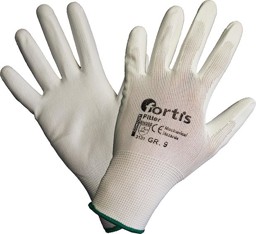 Picture of Handschuh Fitter, PU/Nylon,weiß, Gr.7 FORTIS