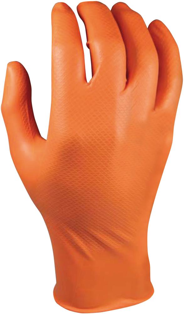 Picture of Handschuh Grippaz,orange, Gr.M, Box a 50 Stück