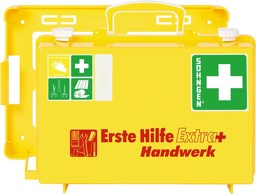 Picture of Erste-Hilfe-Koffer Extra+Handwerk, DIN 13157, gelb