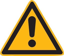 Bild von Warnschild Folie SL 200 mm Warnung vor einer Gefahrenstelle