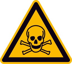 Bild von Warnschild Folie SL 100 mm Warnung vor giftigen Stoffen