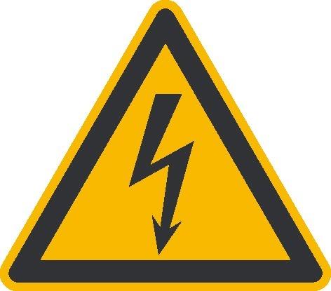 Image de Warnschild Folie SL 25 mm Warnung vor gefährlicher elektrischerSpannung 44 Stk.pro Bogen