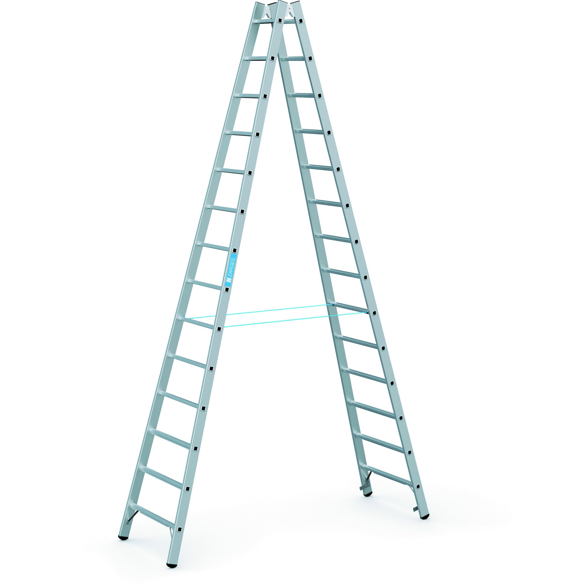 Image de Stehleiter Coni B 2x14 Sprossen Leiterlänge 4,02 m Arbeitshöhe 5,10 m