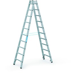 Image de Stehleiter Coni B 2x10 Sprossen Leiterlänge 2,90 m Arbeitshöhe 4,05 m