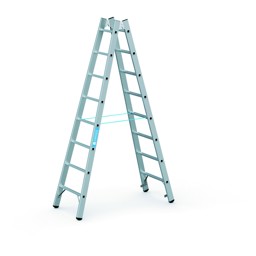 Image de Stehleiter Coni B 2x8 Sprossen Leiterlänge 2,34 m Arbeitshöhe 3,55 m