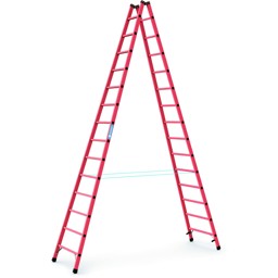 Image de GFK-Stehleiter EFA B 2x14 Sprossen Leiterlänge 4,12 m Arbeitshöhe 5,20 m